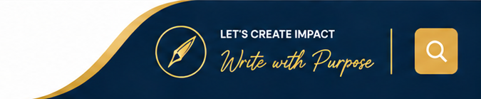 minimal navy and gold call to action header